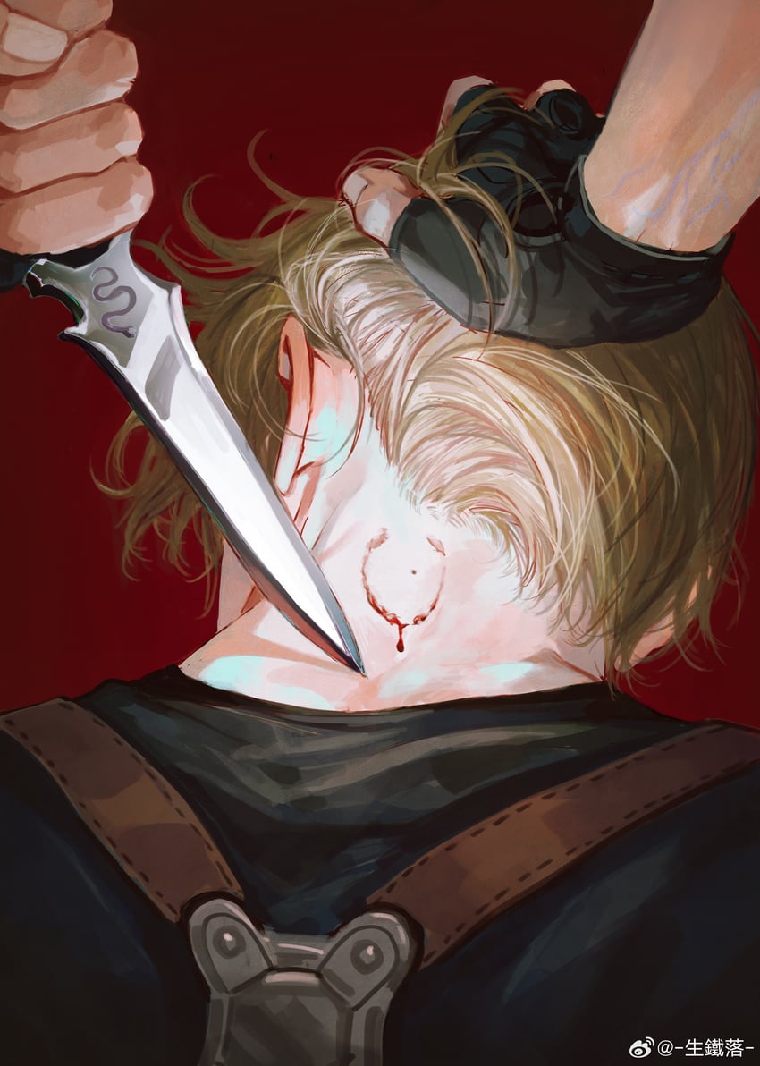 leon s. kennedy (resident evil and 1 more) drawn by godsstation