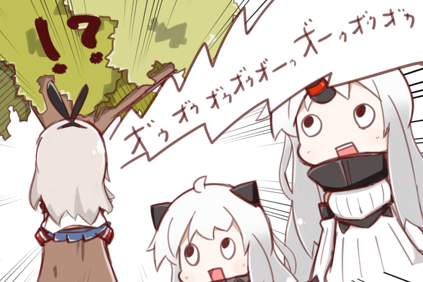 shimakaze, northern ocean princess, and seaport princess (kantai collection) drawn by nuu_(nu-nyu)