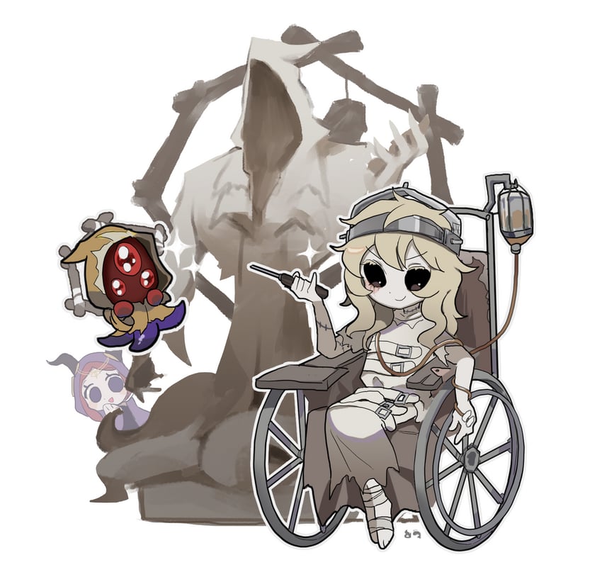 fiona gilman, galatea, and hastur (identity v) drawn by nt_26