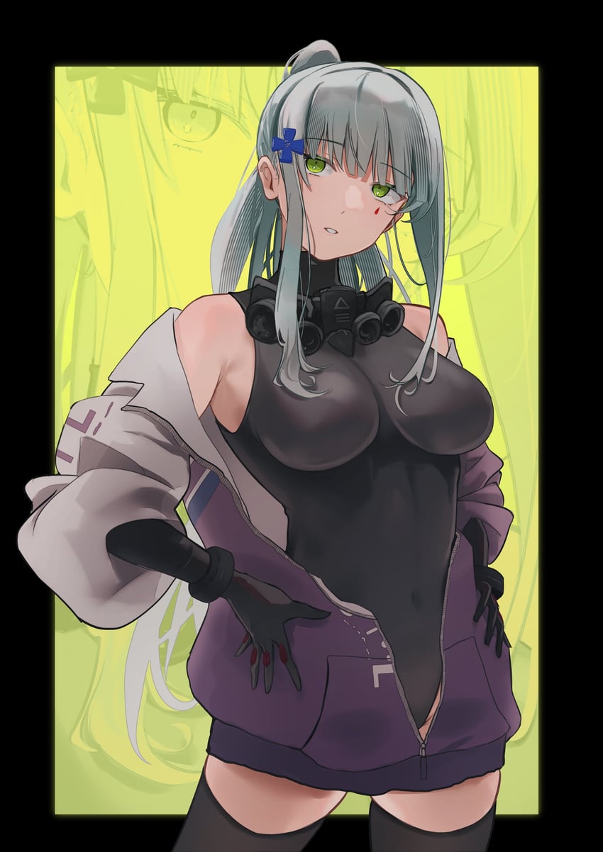 hk416 and klukai (girls' frontline and 1 more) drawn by sei_(bigaa)