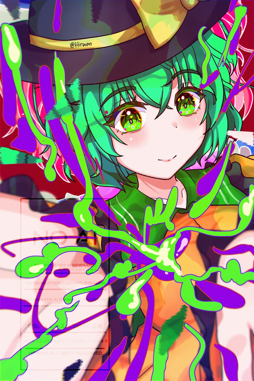 komeiji koishi (touhou and 1 more) drawn by hirwannew