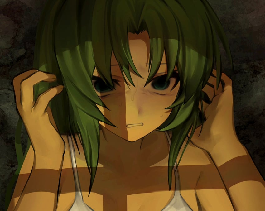 sonozaki mion (higurashi no naku koro ni and 1 more) drawn by uee_m