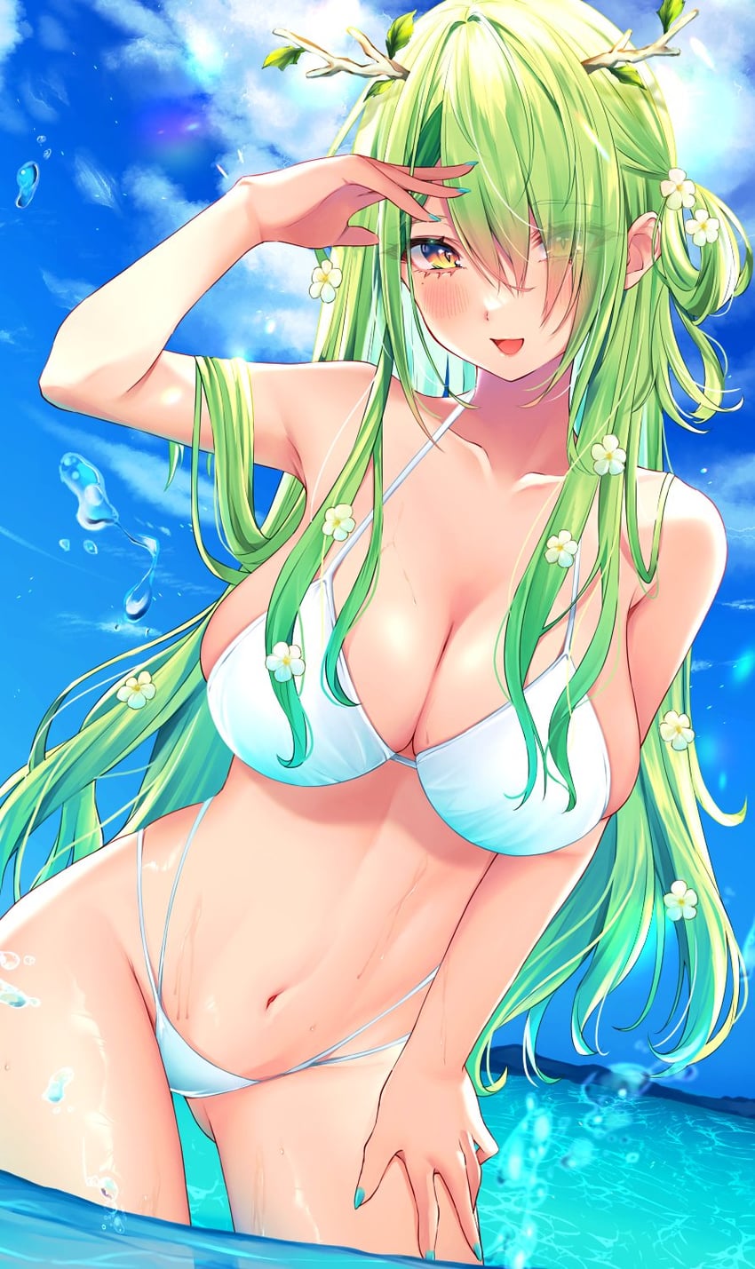 ceres fauna (hololive and 1 more) drawn by sosuke_(yrmon)
