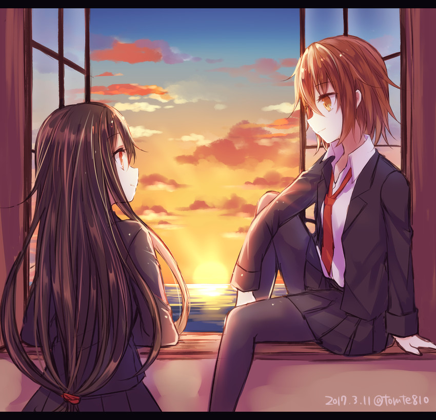 hatsushimo and wakaba (kantai collection) drawn by kabocha_torute