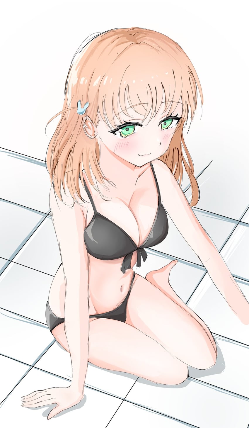 hinoshita kaho (love live! and 1 more) drawn by bairasu_02