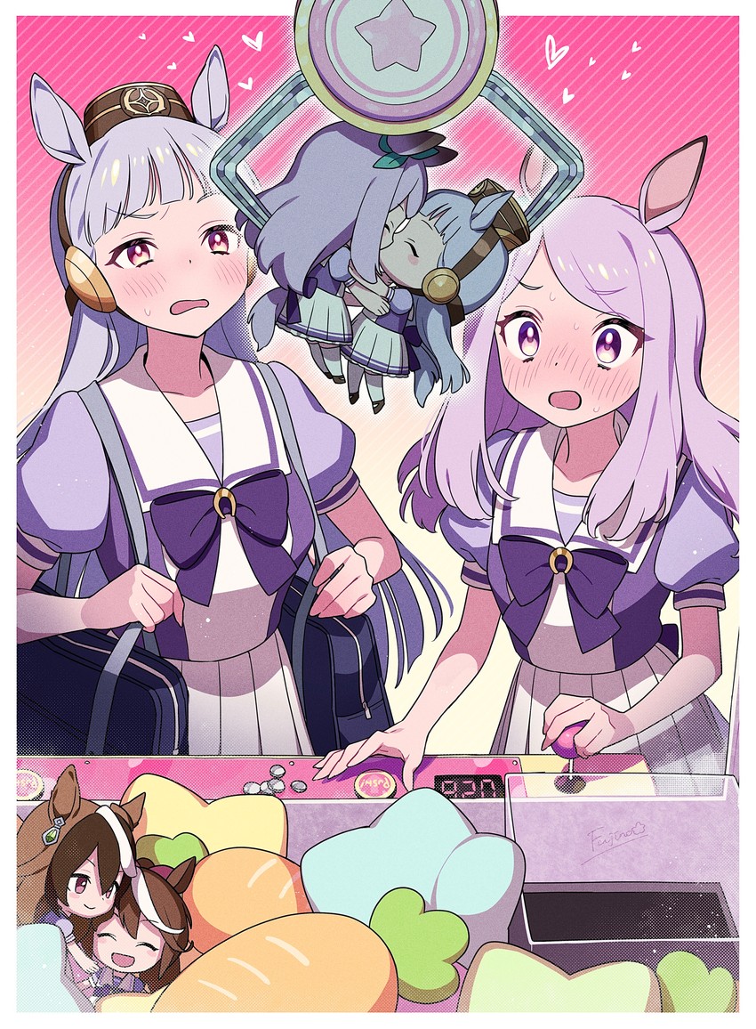 gold ship, mejiro mcqueen, tokai teio, and symboli rudolf (umamusume) drawn by fujino_hana