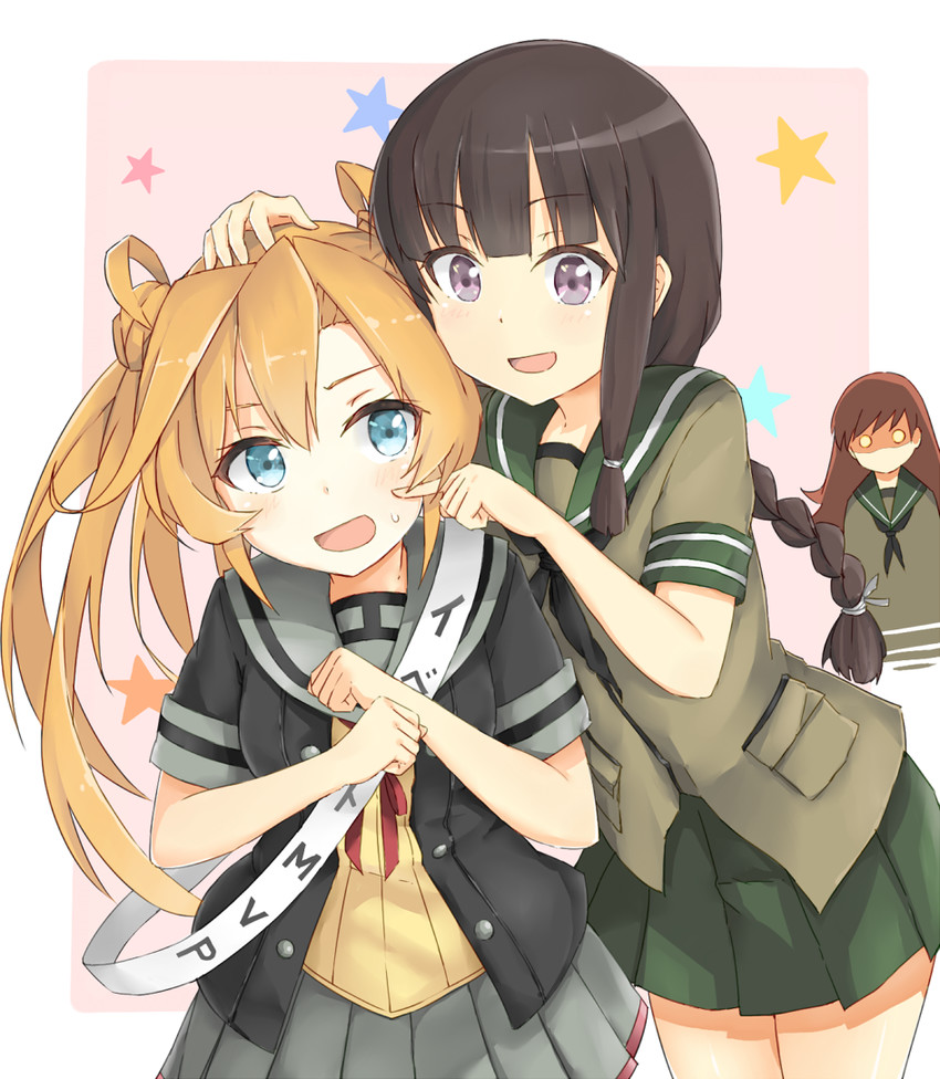 kitakami, ooi, abukuma, and abukuma kai ni (kantai collection) drawn by azuhira
