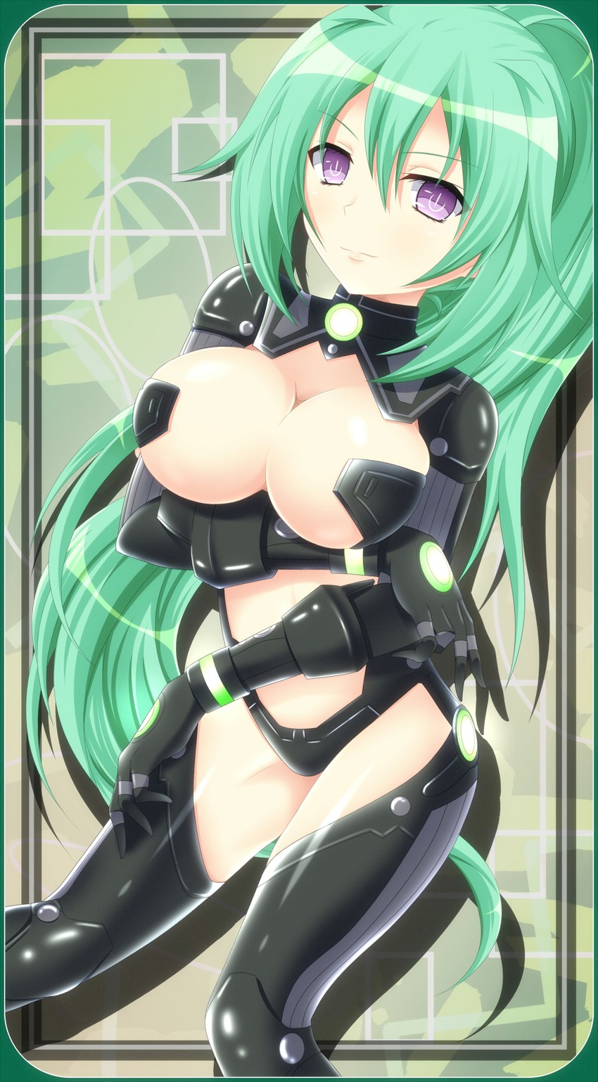 green heart (neptune and 1 more) drawn by mayuzumi_makiha