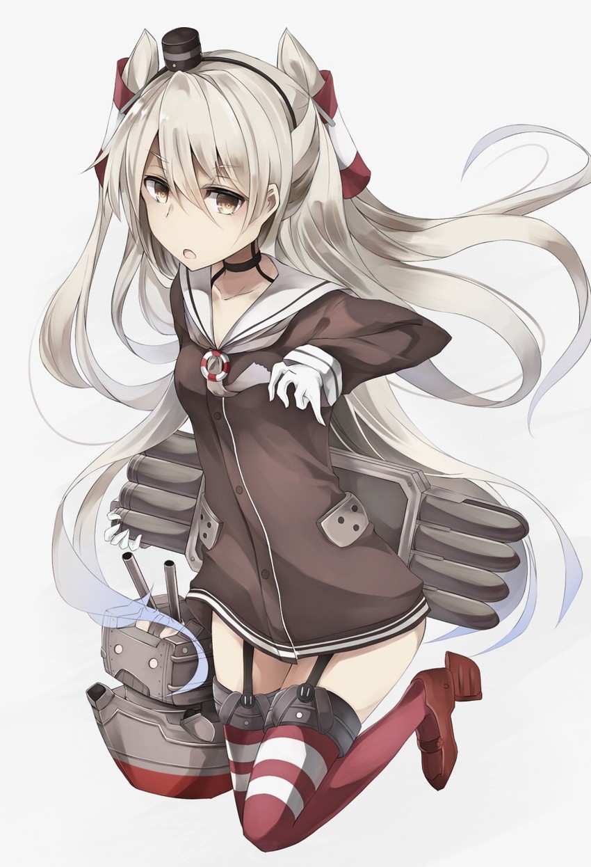 amatsukaze and rensouhou-kun (kantai collection) drawn by miyabino_(miyabi1616)