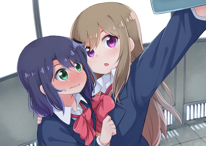 adachi sakura and shimamura hougetsu (adachi to shimamura) drawn by mukunoki_nanatsu