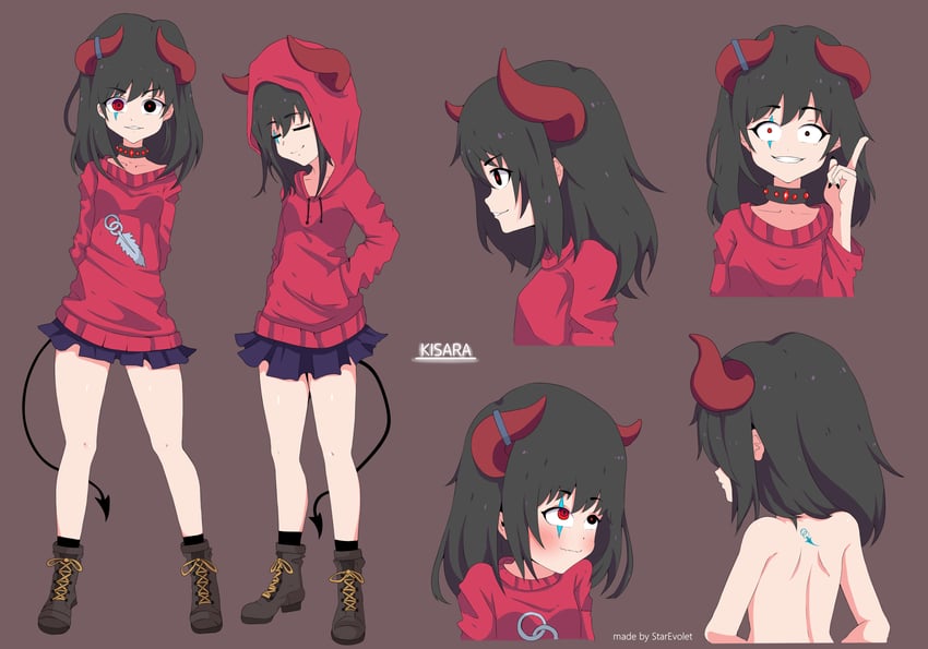 kisara (original) drawn by starevolet