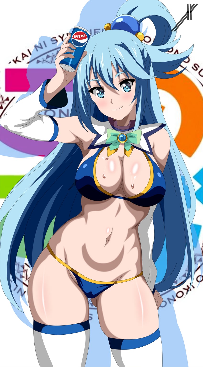 aqua (kono subarashii sekai ni shukufuku wo! and 1 more) drawn by indexxryo