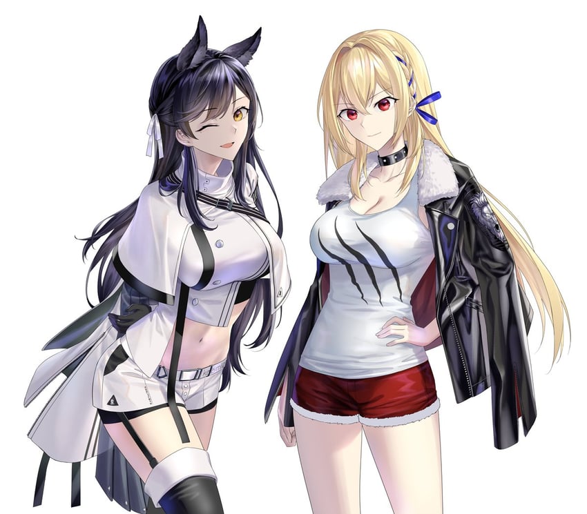 atago, siege, platinum, kawasumi ayako, king george v, and 1 more (arknights and 2 more) drawn by suprii