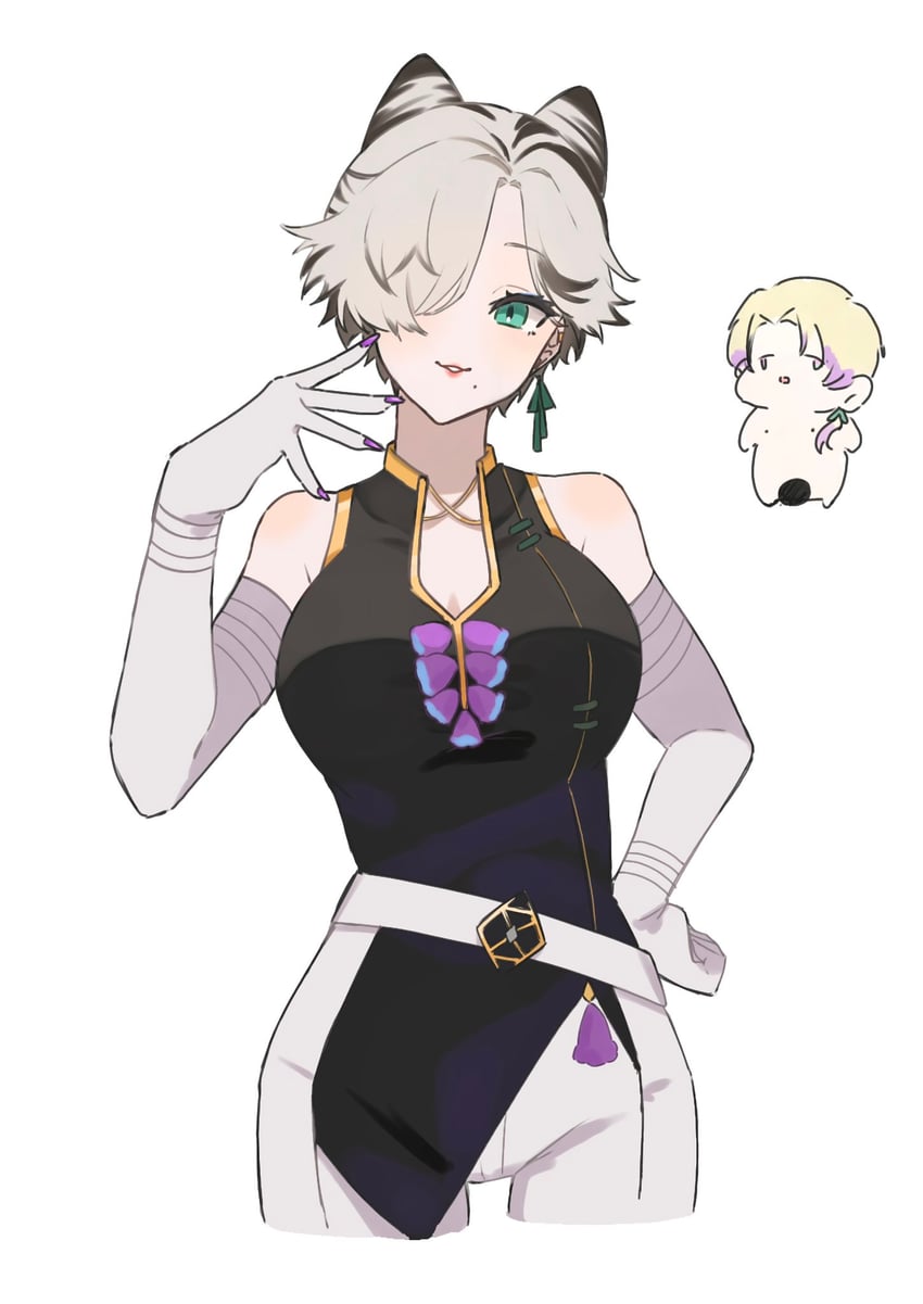 kunai nakasato and claude clawmark (nijisanji and 1 more) drawn by edage_18