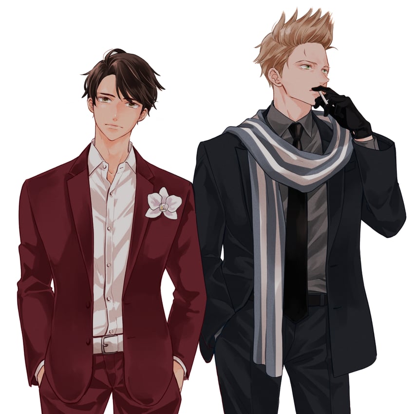 netherlands and indonesia (axis powers hetalia) drawn by ca_lamari