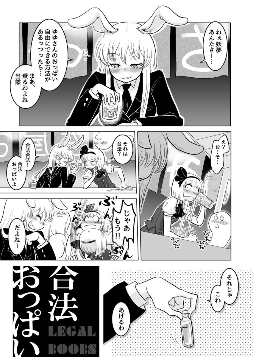 konpaku youmu and reisen udongein inaba (touhou) drawn by izumida