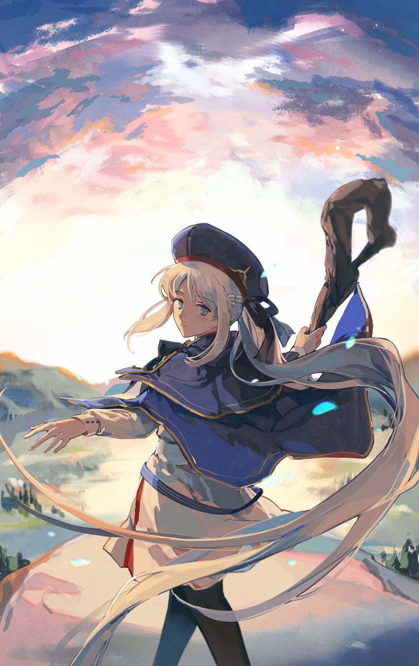 morgan le fay and aesc (fate and 1 more) drawn by yorktown_cv-5