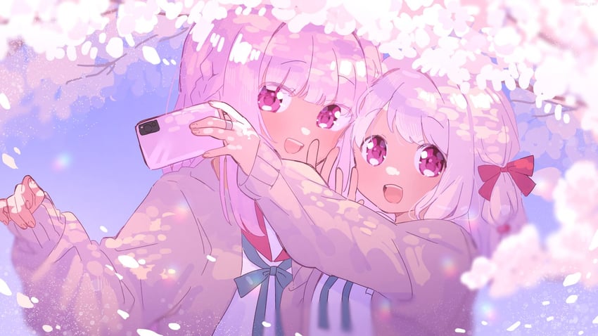 tamaki iroha and tamaki ui (mahou shoujo madoka magica and 1 more) drawn by serizawa_serizane