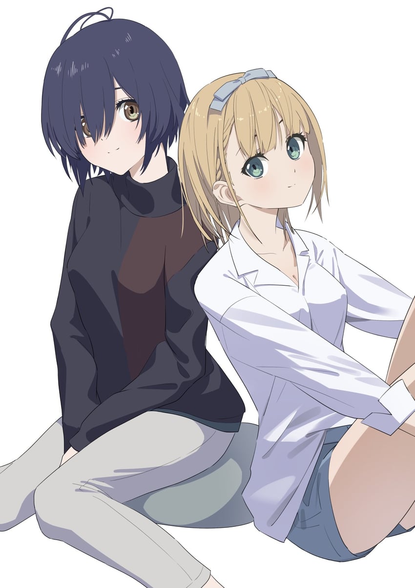 takigawa miu and saito nicole (22/7) drawn by furumoto