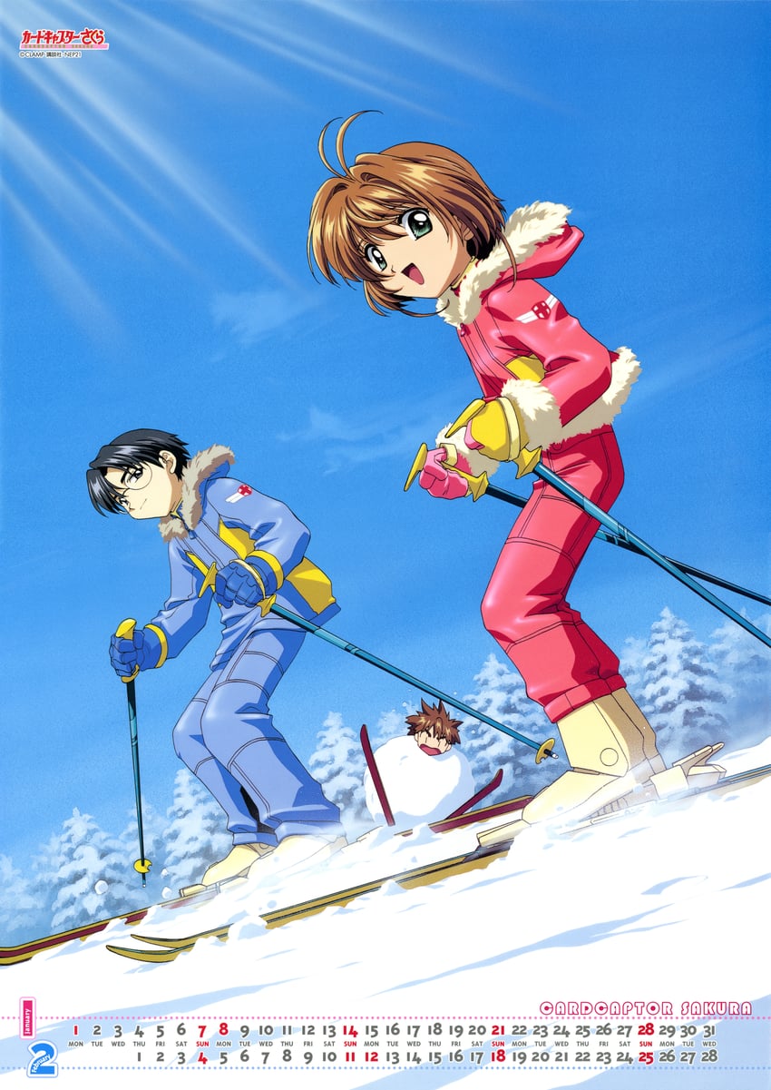 kinomoto sakura, li syaoran, and hiiragizawa eriol (cardcaptor sakura)