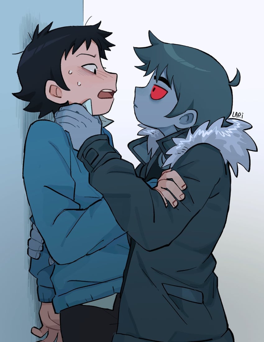 wallace wells and nega scott (scott pilgrim) drawn by yuyu_uu27