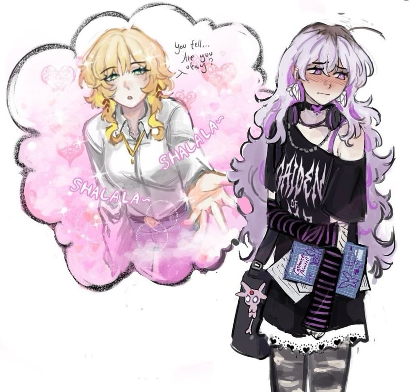 castorice and aglaea (honkai and 1 more) drawn by l_owll