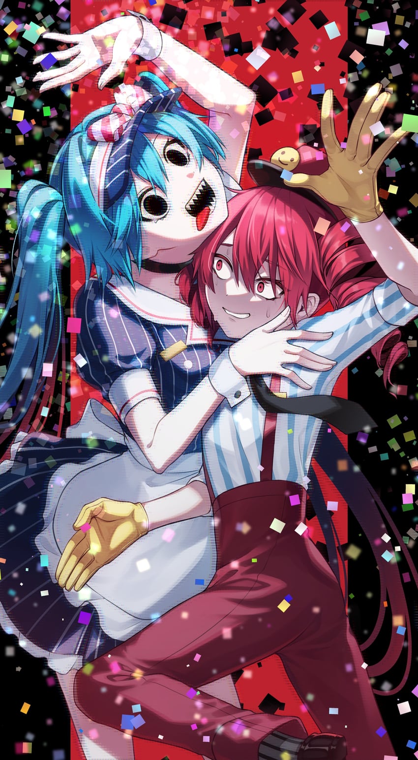 hatsune miku and kasane teto (vocaloid and 2 more) drawn by gomimusi_go_go