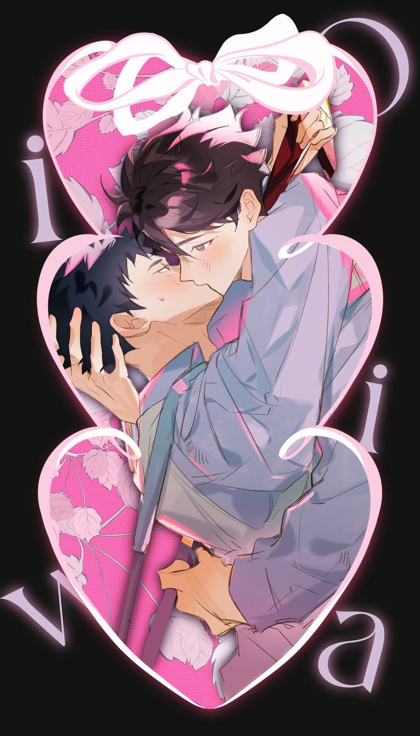 oikawa tooru and iwaizumi hajime (haikyuu!!) drawn by sunsuntree