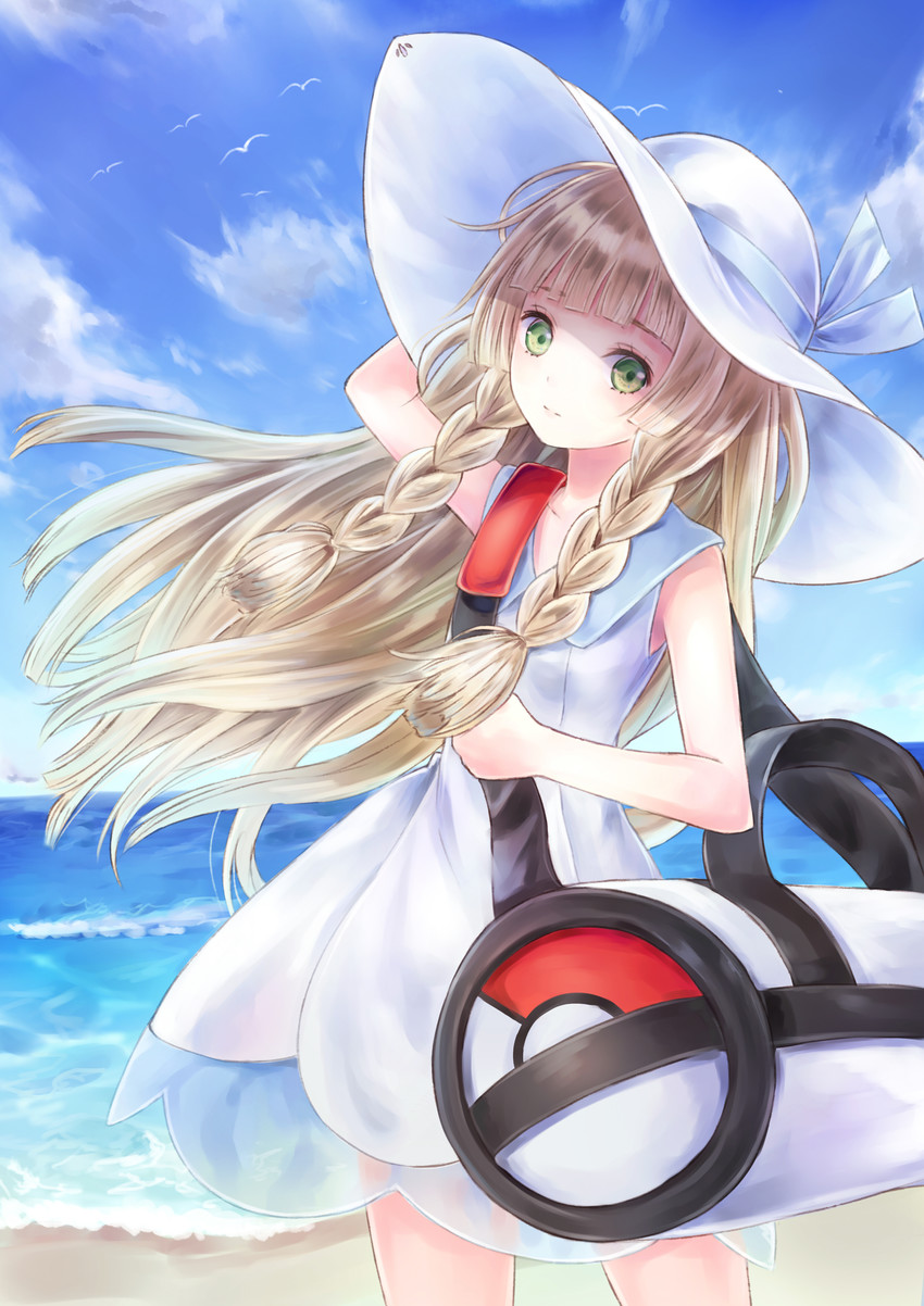 lillie (pokemon and 1 more) drawn by u-mil