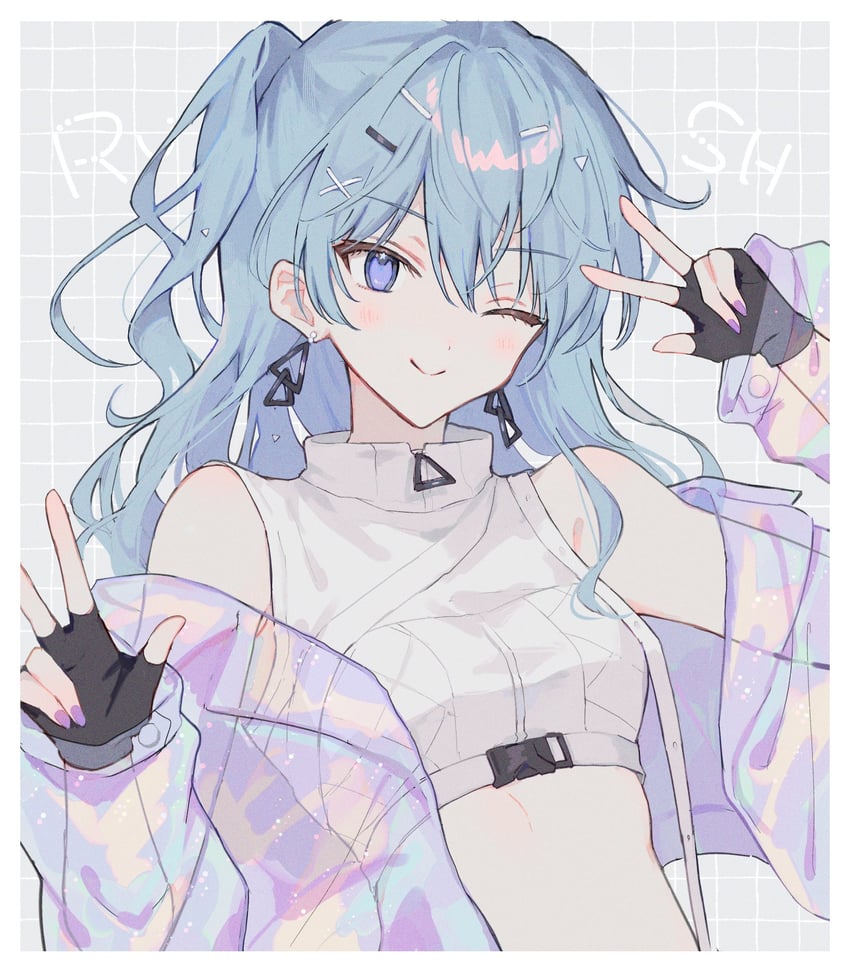 hoshimachi suisei (hololive and 1 more) drawn by mametarou_(mameji)