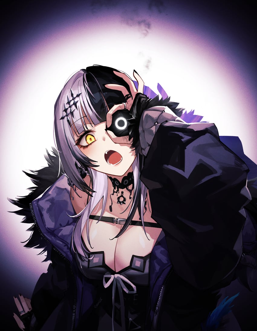 shiori novella and yorick (hololive and 1 more) drawn by adarin