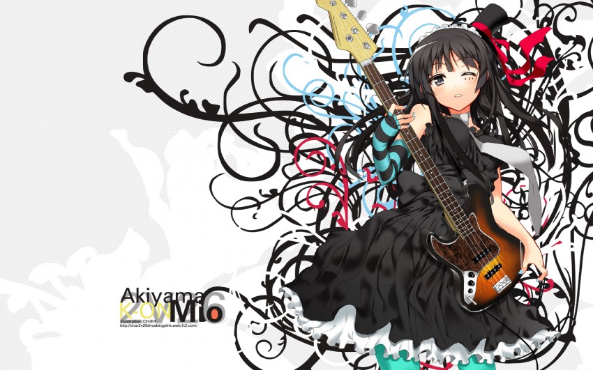 akiyama mio (k-on!) drawn by char_(2v_26)