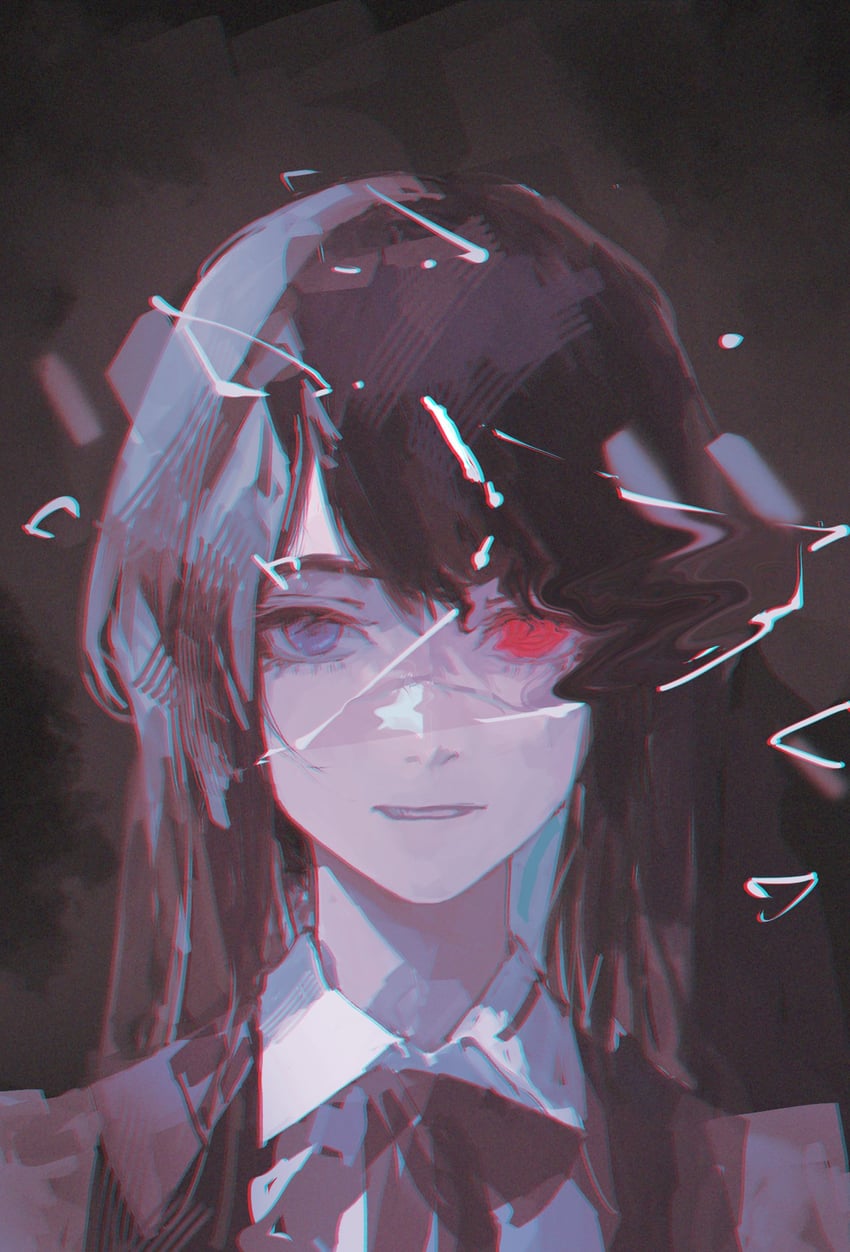 yoru and mitaka asa (chainsaw man) drawn by 96yottea