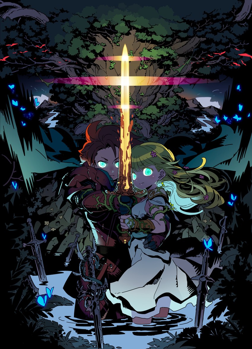hero and heroine (seiken densetsu and 1 more) drawn by himukai_yuuji