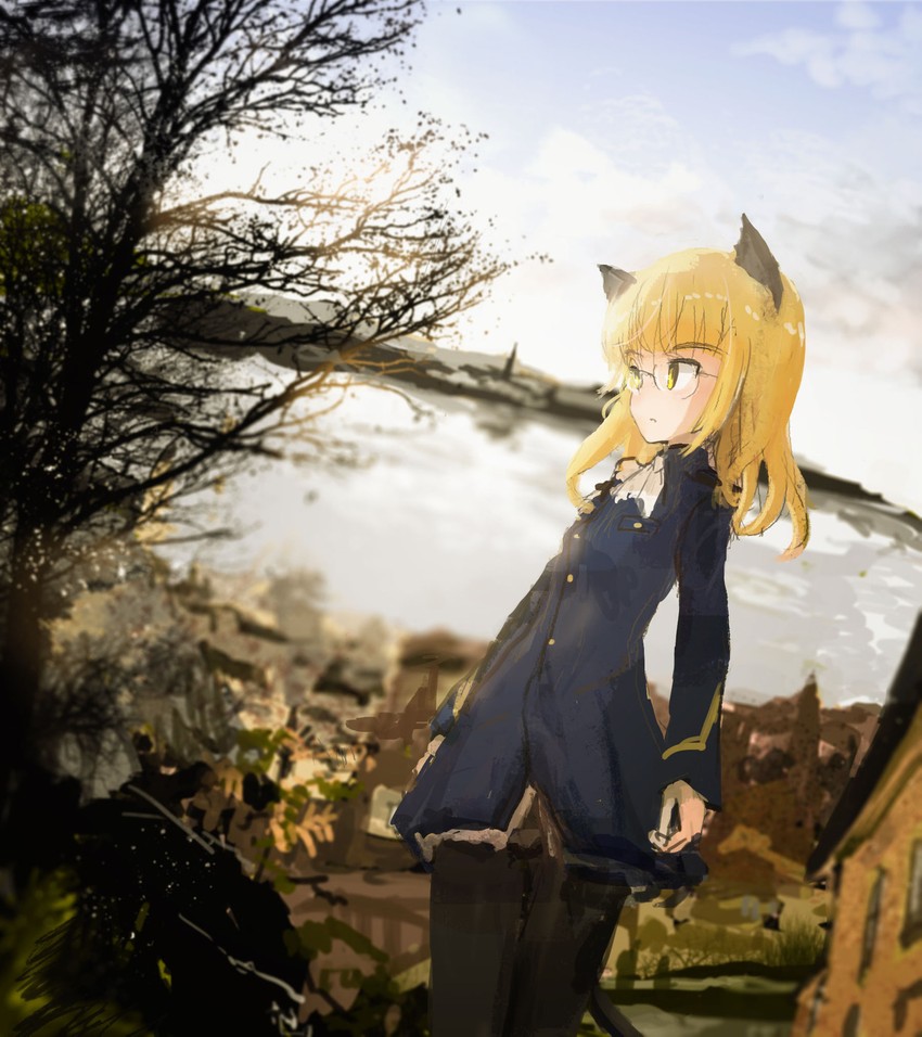 perrine h. clostermann (world witches series and 1 more) drawn by kabuyama_kaigi