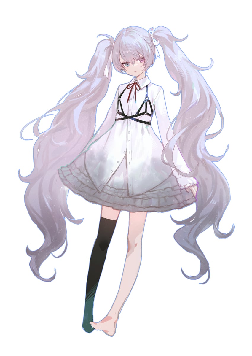 hatsune miku and 25-ji miku (vocaloid and 1 more) drawn by adelie_cat