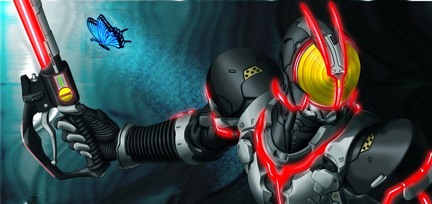 kamen rider faiz (kamen rider and 1 more) drawn by solaris_x2