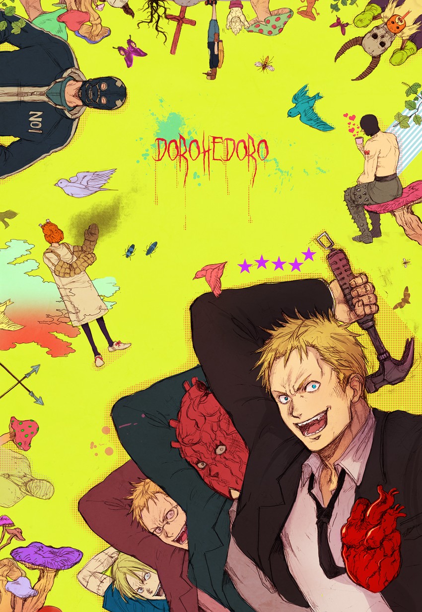 noi, shin, ebisu, en, kikurage, and 5 more (dorohedoro) drawn by tsukuru_(seki_sabato)
