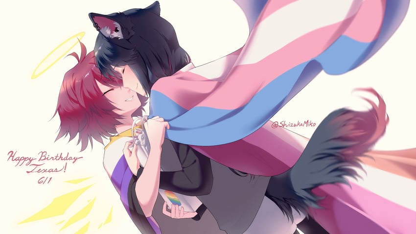 texas and exusiai (arknights) drawn by priestessshizuka