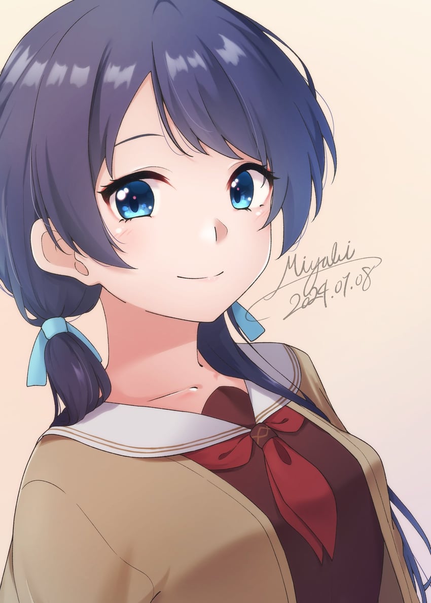 murano sayaka (love live! and 1 more) drawn by haruna_miyabi