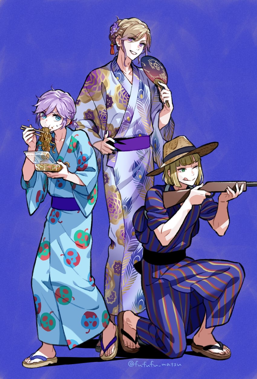 epel felmier, vil schoenheit, and rook hunt (twisted wonderland) drawn by funuyu