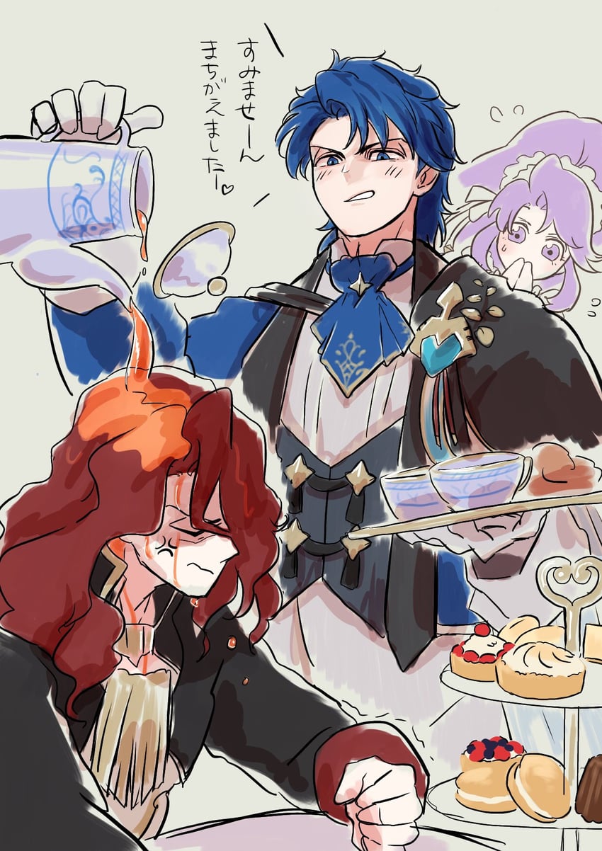 sigurd, tailtiu, and arvis (fire emblem and 2 more) drawn by ta_dasu_(tadasu_hayashi)