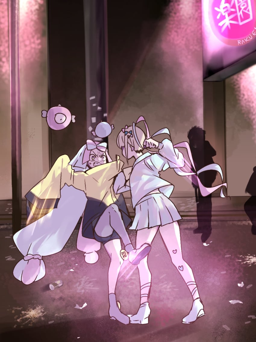 iono and chouzetsusaikawa tenshi-chan (pokemon and 2 more) drawn by hijiki06