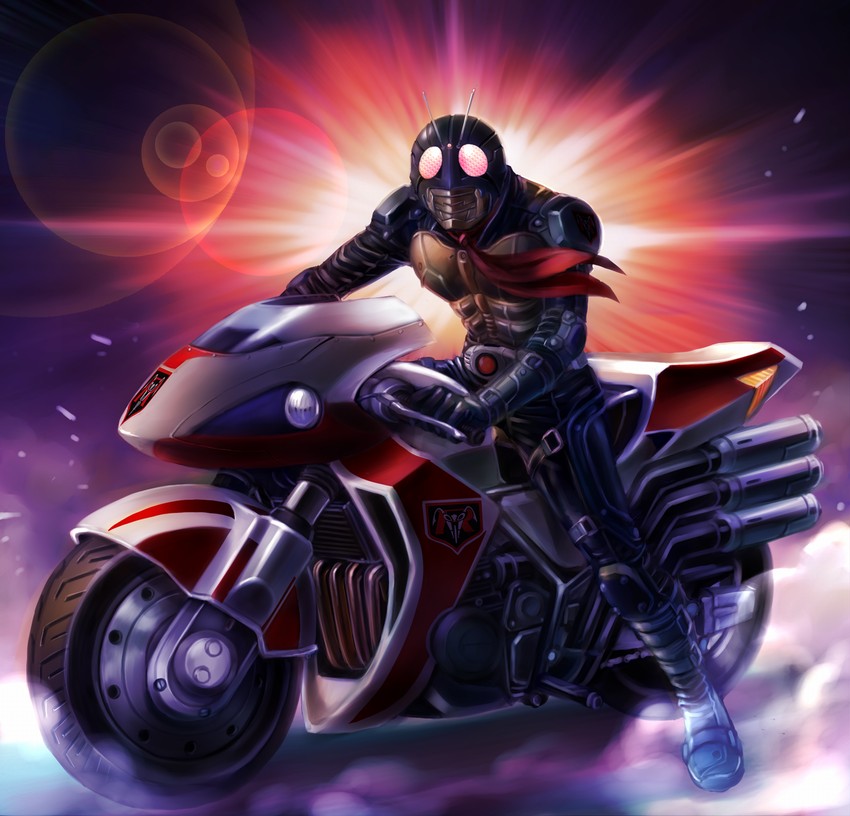kamen rider 1 (kamen rider and 1 more) drawn by yusao