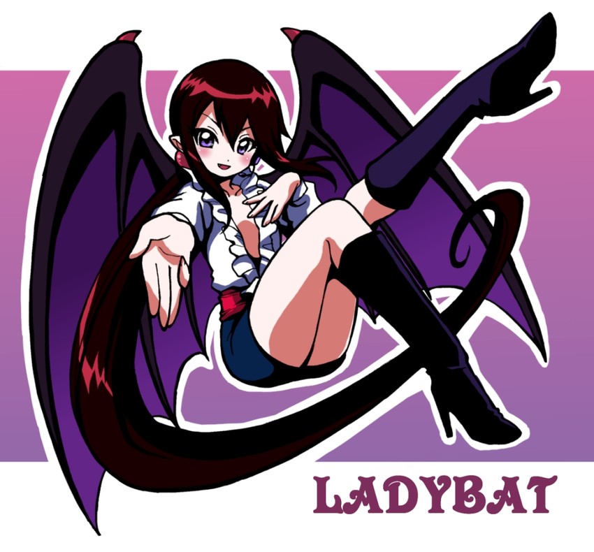 lady bat (mermaid melody pichi pichi pitch) drawn by nanjou_akimasa