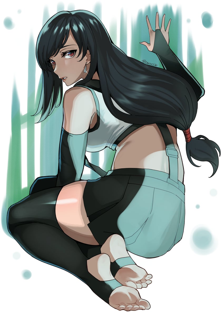 tifa lockhart (final fantasy and 2 more) drawn by ceroccb