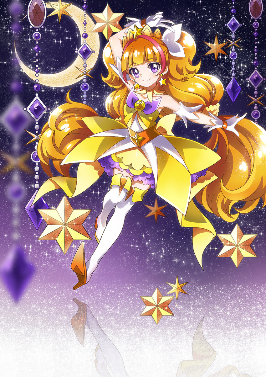 amanogawa kirara and cure twinkle (precure and 1 more) drawn by hoshi_(xingspresent)