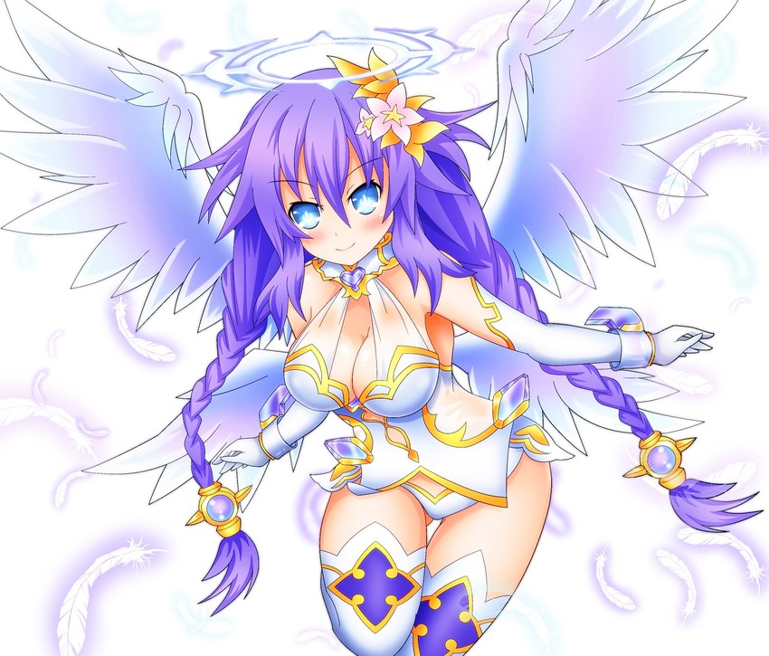 purple heart (neptune and 1 more) drawn by kyou_(hibikit)