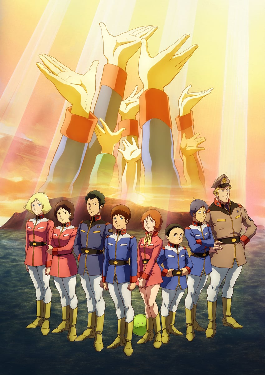 haro, amuro ray, sayla mass, bright noa, fraw bow, and 4 more (gundam and 2 more)