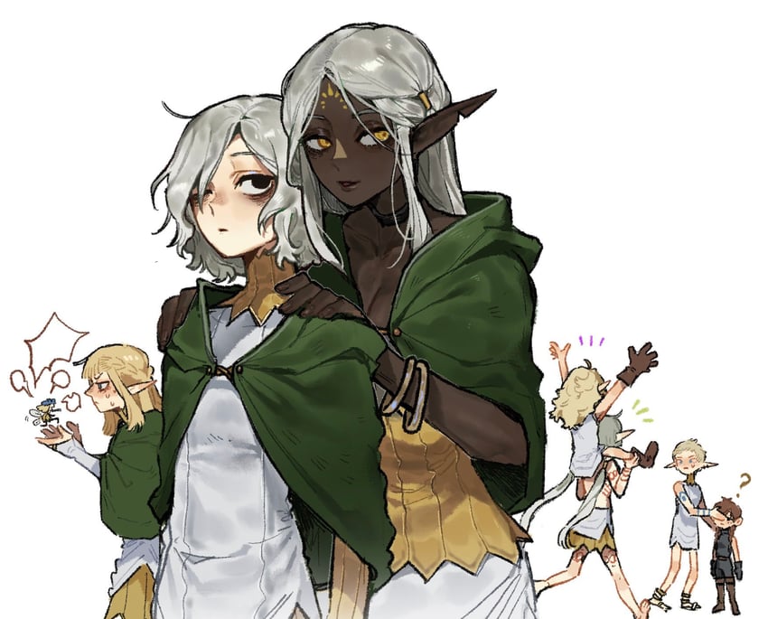 mithrun, fleki, lycion, cithis, pattadol, and 3 more (dungeon meshi) drawn by nova_1810